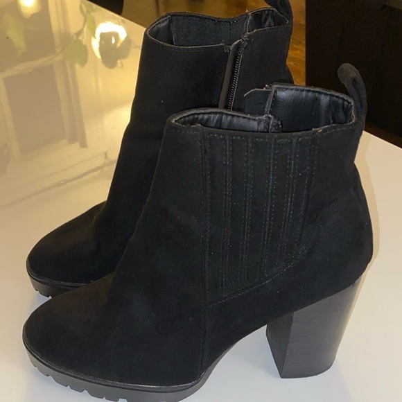 Primark Shoes - Elegant Black Suede Ankle Boots